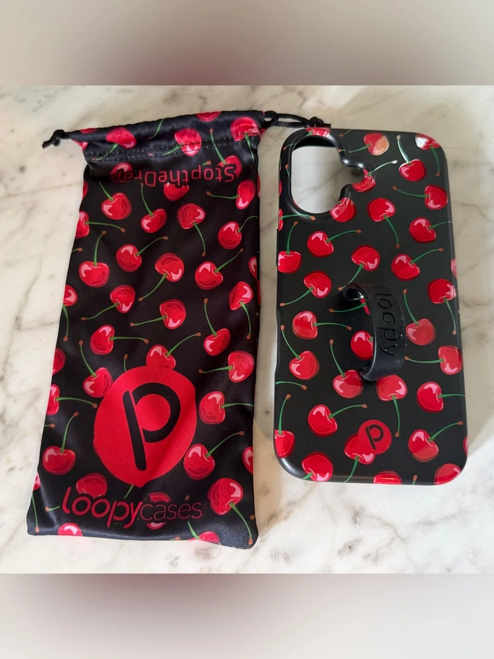 iPhone 17 Black Cherry Loopy case